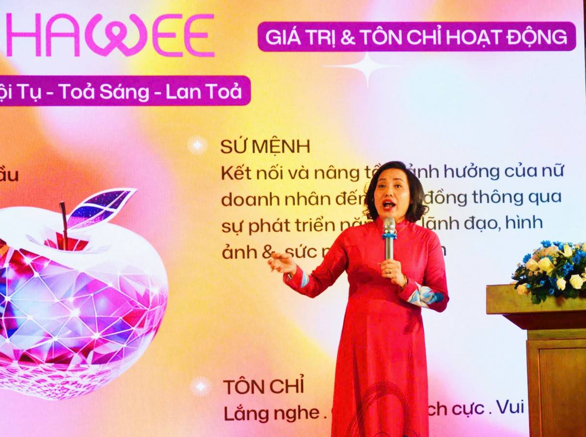 bà Tiêu Yến Trinh – Phó Chủ tịch Thường trực Hội 