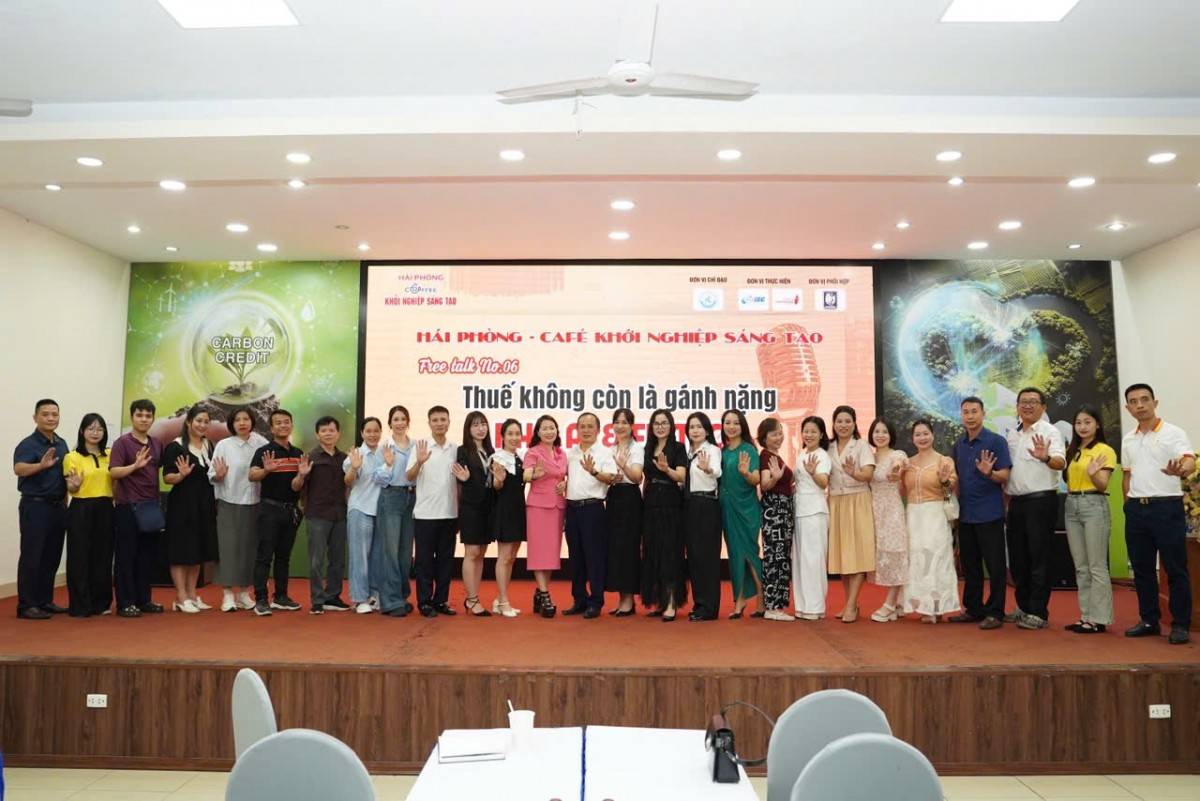 Chương trình “Hải Phòng – Café khởi nghiệp sáng tạo #06” với chủ đề “Thuế không còn là gánh nặng nhờ AI & Fintech” đã diễn ra thành công, để lại nhiều dấu ấn và giá trị thiết thực cho cộng đồng doanh nghiệp địa phương.