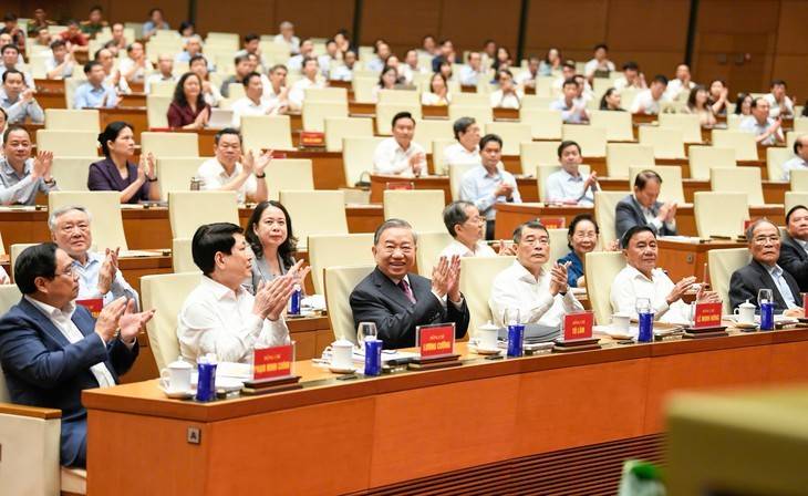 Tổng Bí thư, Chủ tịch nước Tô Lâm, Thủ tướng Lê Minh Hưng và nhiều lãnh đạo, nguyên lãnh đạo Đảng, Nhà nước dự hội nghị 