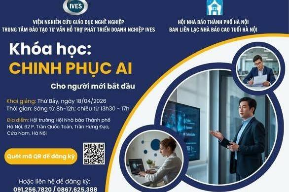 IVES mở khóa học “Chinh phục AI” dành cho người mới bắt đầu
