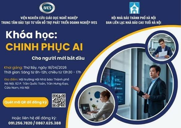 IVES mở khóa học “Chinh phục AI” dành cho người mới bắt đầu
