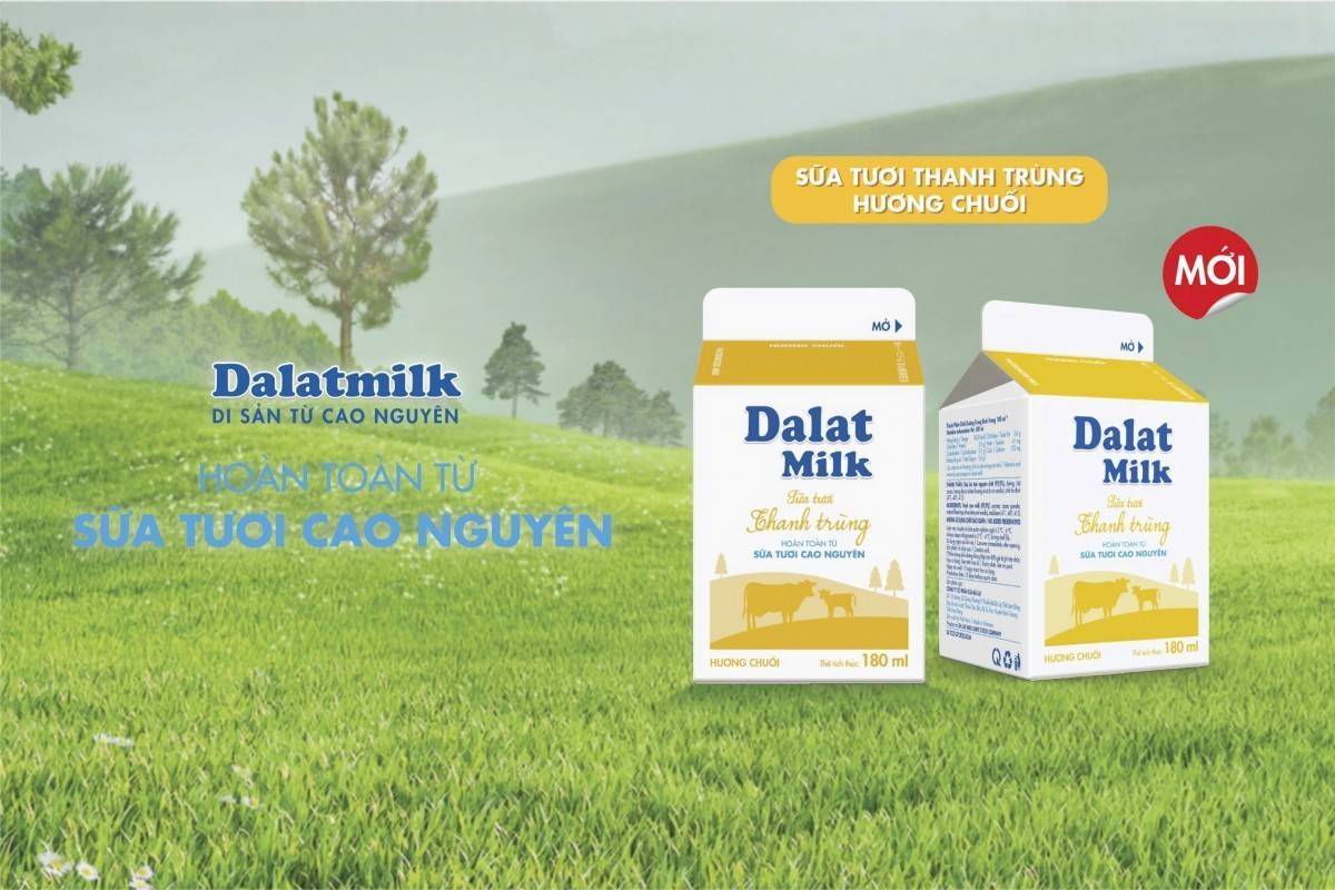 Dalatmilk ra mắt “Sữa Tươi Thanh Trùng Hương Chuối" tự nhiên
