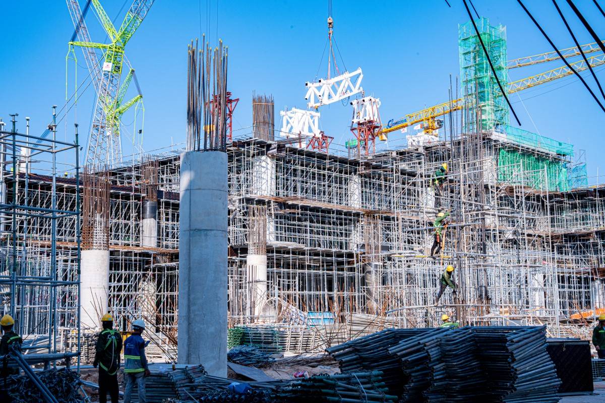 Dự án mở rộng Cảng HKQT Phú Quốc đang được thi công cấp tập. Ảnh Sun Group