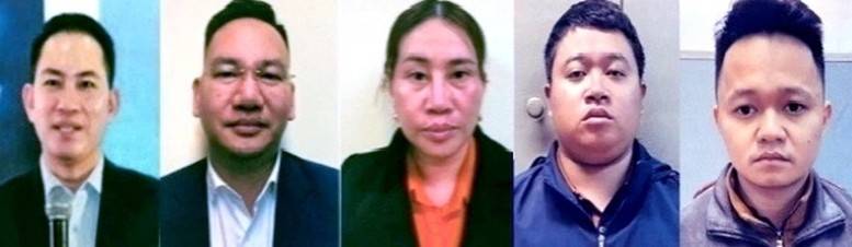 Các bị can vừa bị VKSND TP. Hà Nội truy tố (Ảnh: VKSNDTP Hà Nội).