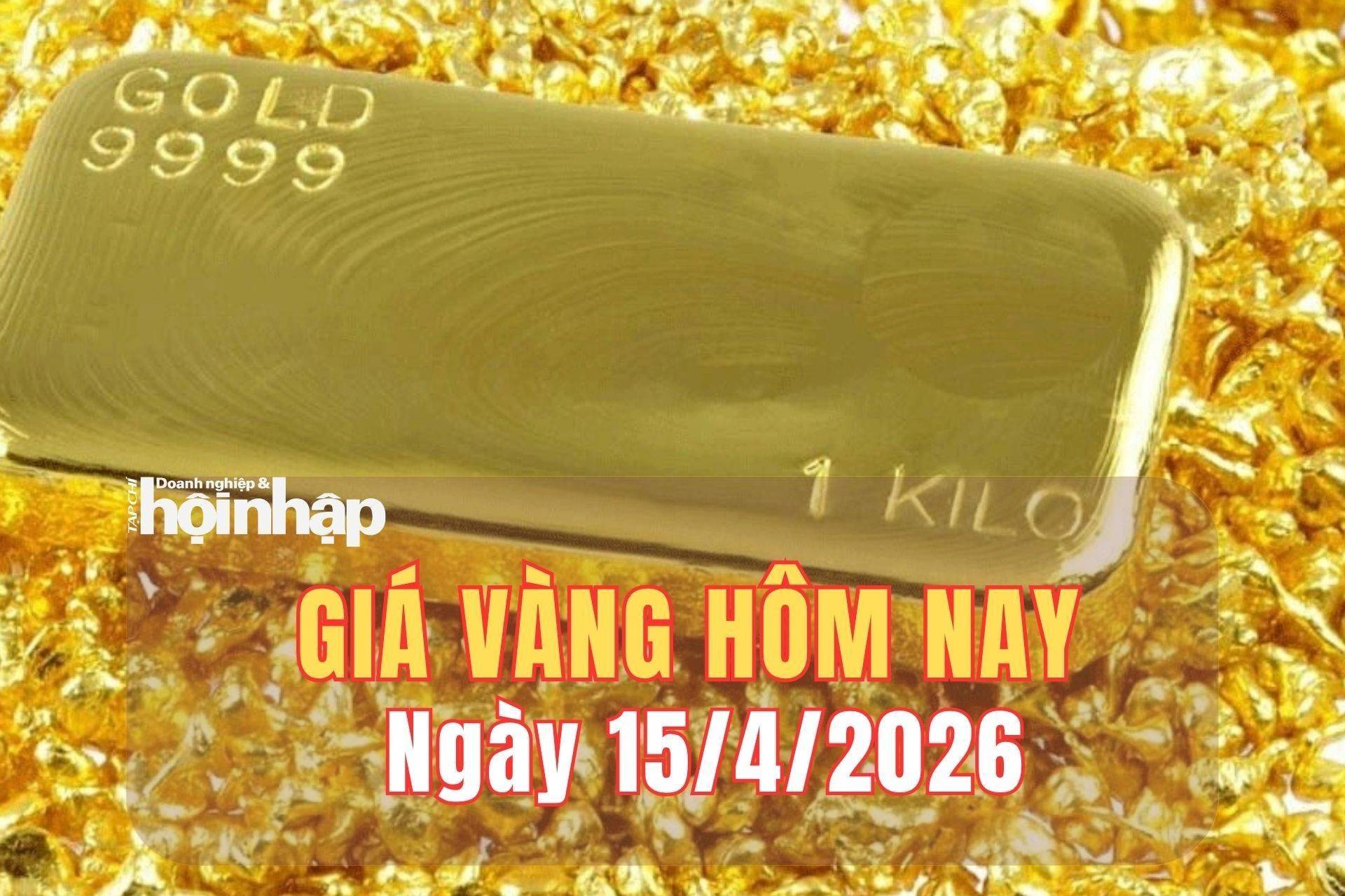 Giá vàng hôm nay 15/4: Giá vàng tăng mạnh, bám sát đà tăng của thế giới