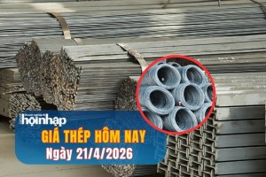 Giá thép hôm nay 21/4/2026: Quặng sắt tăng giá nhờ lực cầu và tồn kho giảm