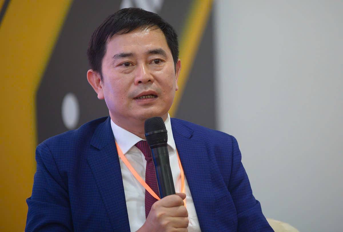 Ông Trần Tiến Dũng, Chủ tịch Tập đoàn Macstar, Phó Chủ tịch Hiệp Hội Logistics Việt Nam phát biểu