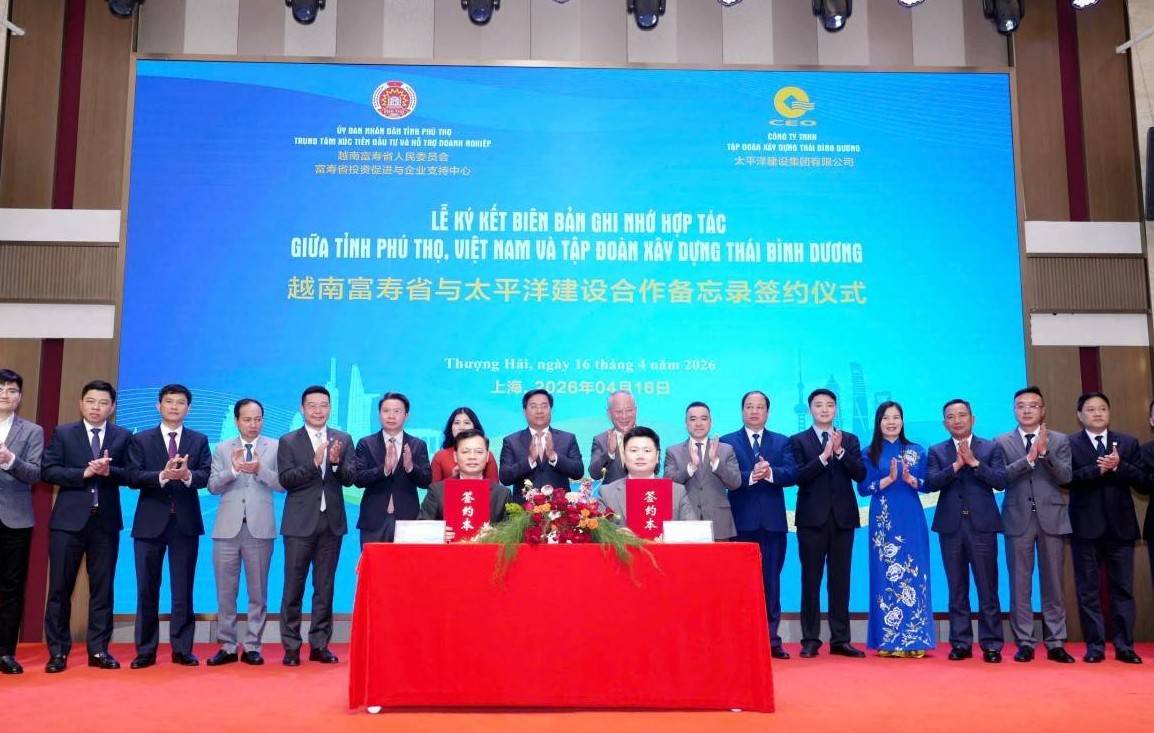 Phú Thọ kết nối đầu tư với doanh nghiệp Thượng Hải (Trung Quốc)