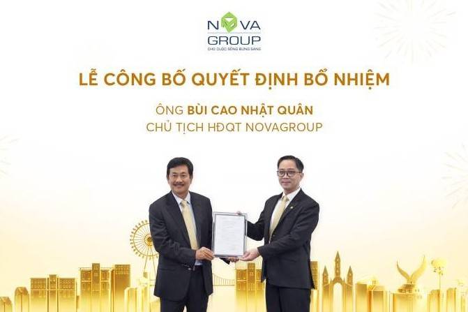 NovaGroup đổi “ghế nóng”: Ông Bùi Thành Nhơn nhường chức Chủ tịch cho con trai