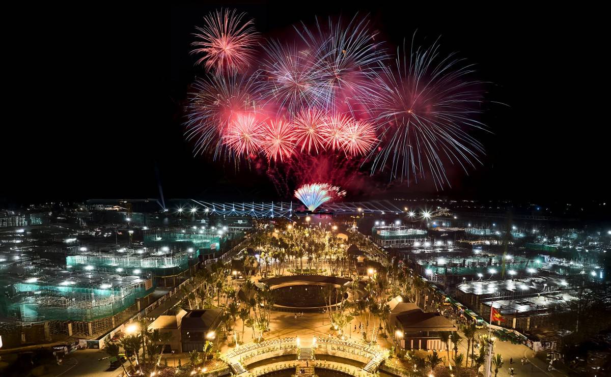 Thành phố vịnh Trung tâm Xanh Island kiến tạo điểm đến giải trí của toàn miền Bắc. Ảnh: Ánh Dương.