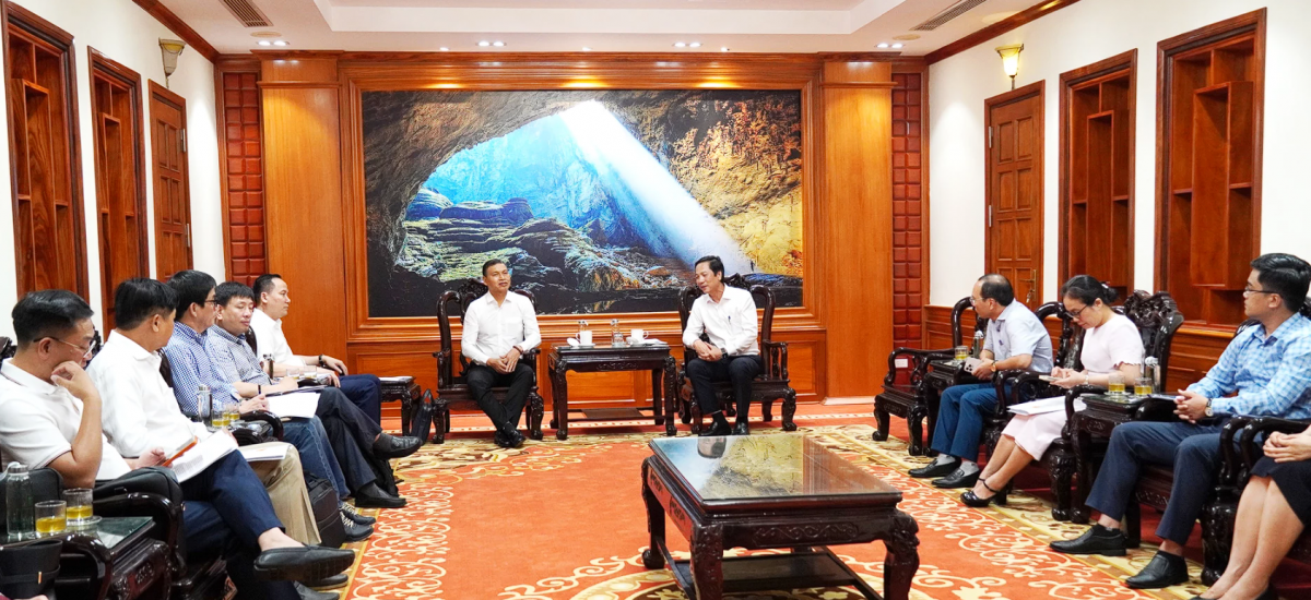 Quảng Trị và VIFC-DN trao đổi cơ hội hợp tác trong các lĩnh vực năng lượng, logistics, du lịch