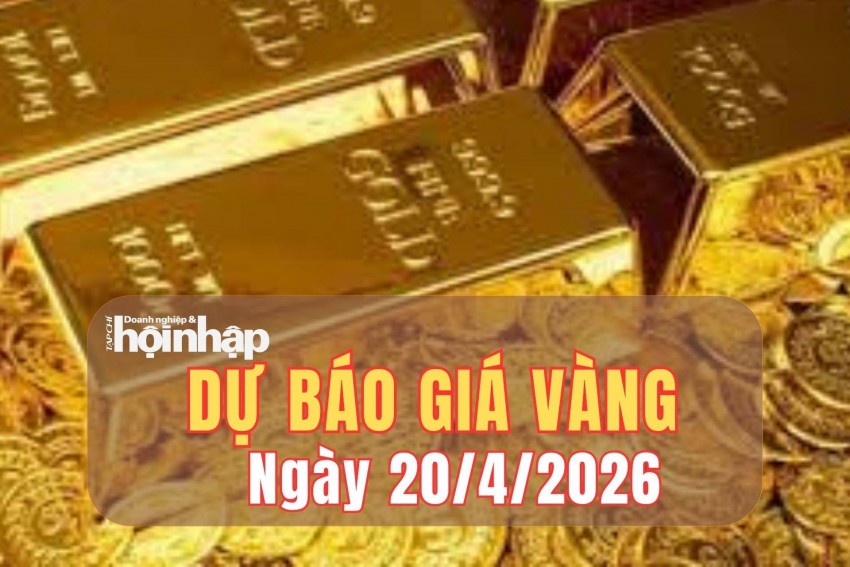 Dự báo giá vàng 20/4: Giá vàng nhiều khả năng giảm nhẹ hoặc đi ngang