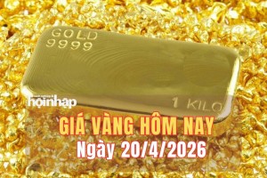 Giá vàng hôm nay 20/4: Giá vàng trong nước đi ngang