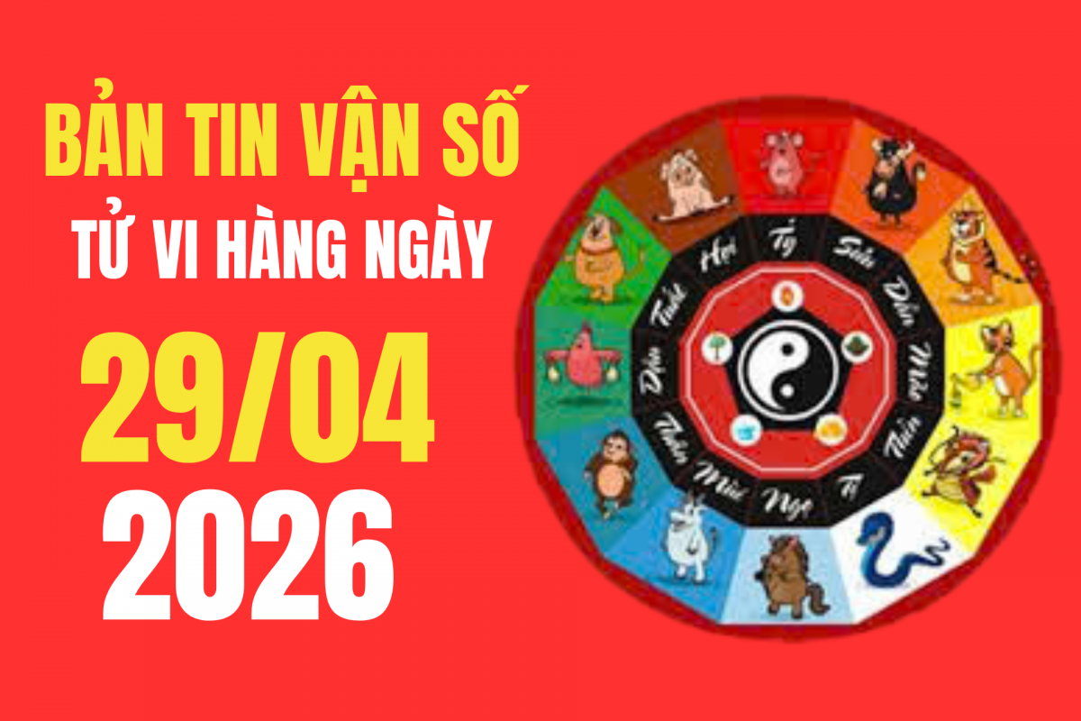 Tử vi - Vận số ngày 29/4/2026: Ngày Kiếm Phong Kim, chọn màu sắc hợp mệnh giúp tăng năng lượng tích cực