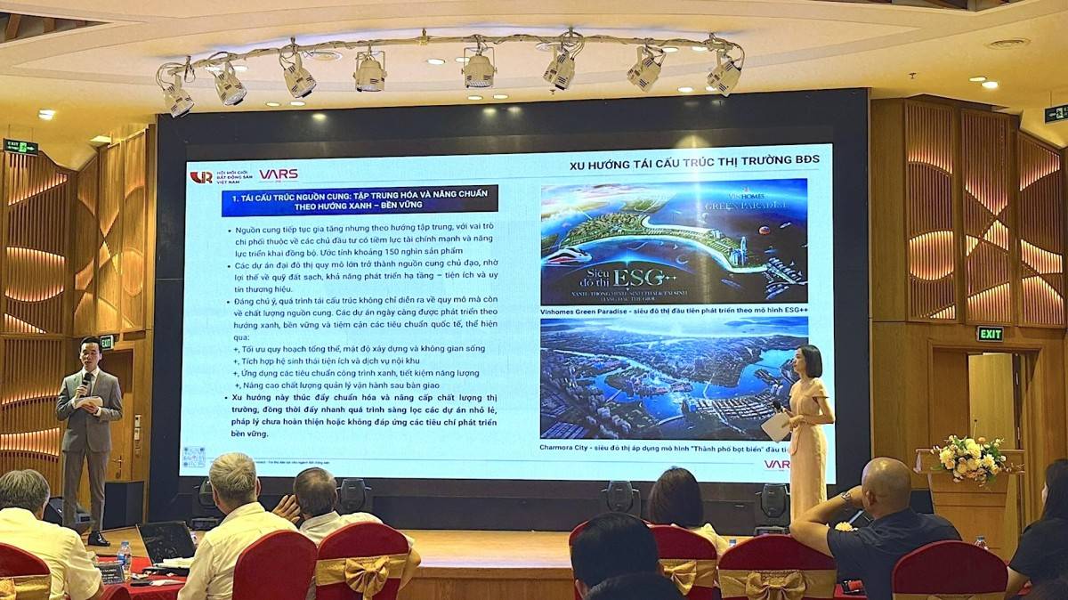 6 xu hướng tái cấu trúc thị trường bất động sản được tiết lộ tại sự kiện công bố báo cáo.