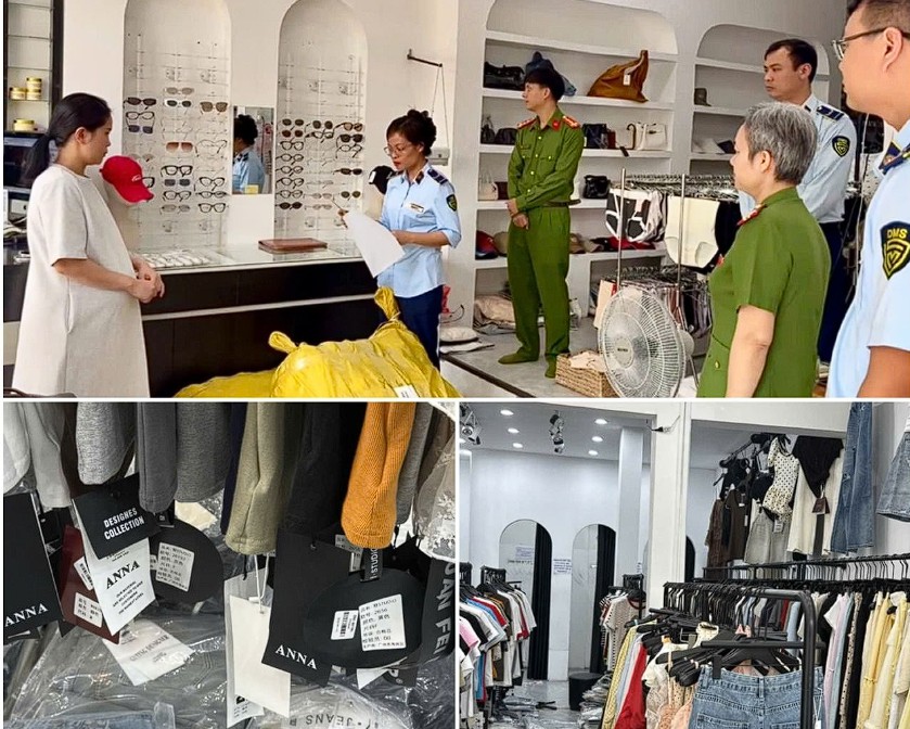 Quảng Trị: Phát hiện cơ sở kinh doanh hàng may mặc không rõ nguồn gốc xuất xứ