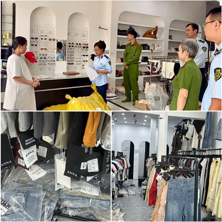 Quảng Trị: Phát hiện cơ sở kinh doanh hàng may mặc không rõ nguồn gốc xuất xứ