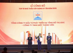 UDIC 8 lần vào Top 10 nhà thầu xây dựng uy tín, khẳng định năng lực trong bối cảnh nhiều biến động