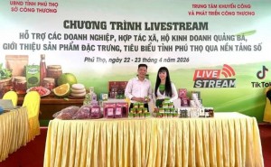 Chuỗi Livestream đưa đặc sản Đất Tổ lên sàn số tại Hội chợ Hùng Vương 2026