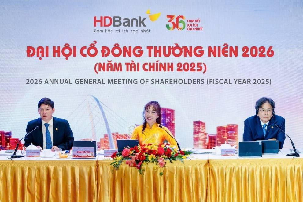 ĐHĐCĐ HDBank 2026: Lợi nhuận kế hoạch tăng 41%, mở rộng hợp tác quốc tế