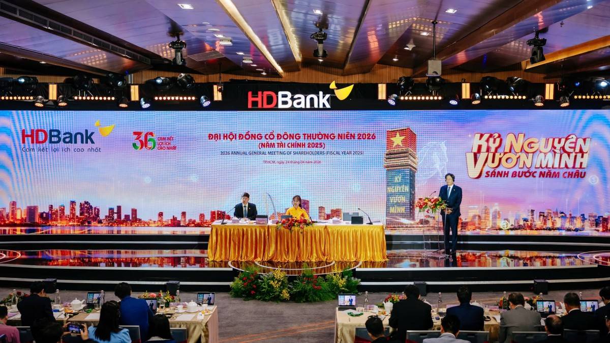 ĐHĐCĐ HDBank 2026: Lợi nhuận kế hoạch tăng 41%, mở rộng hợp tác quốc tế