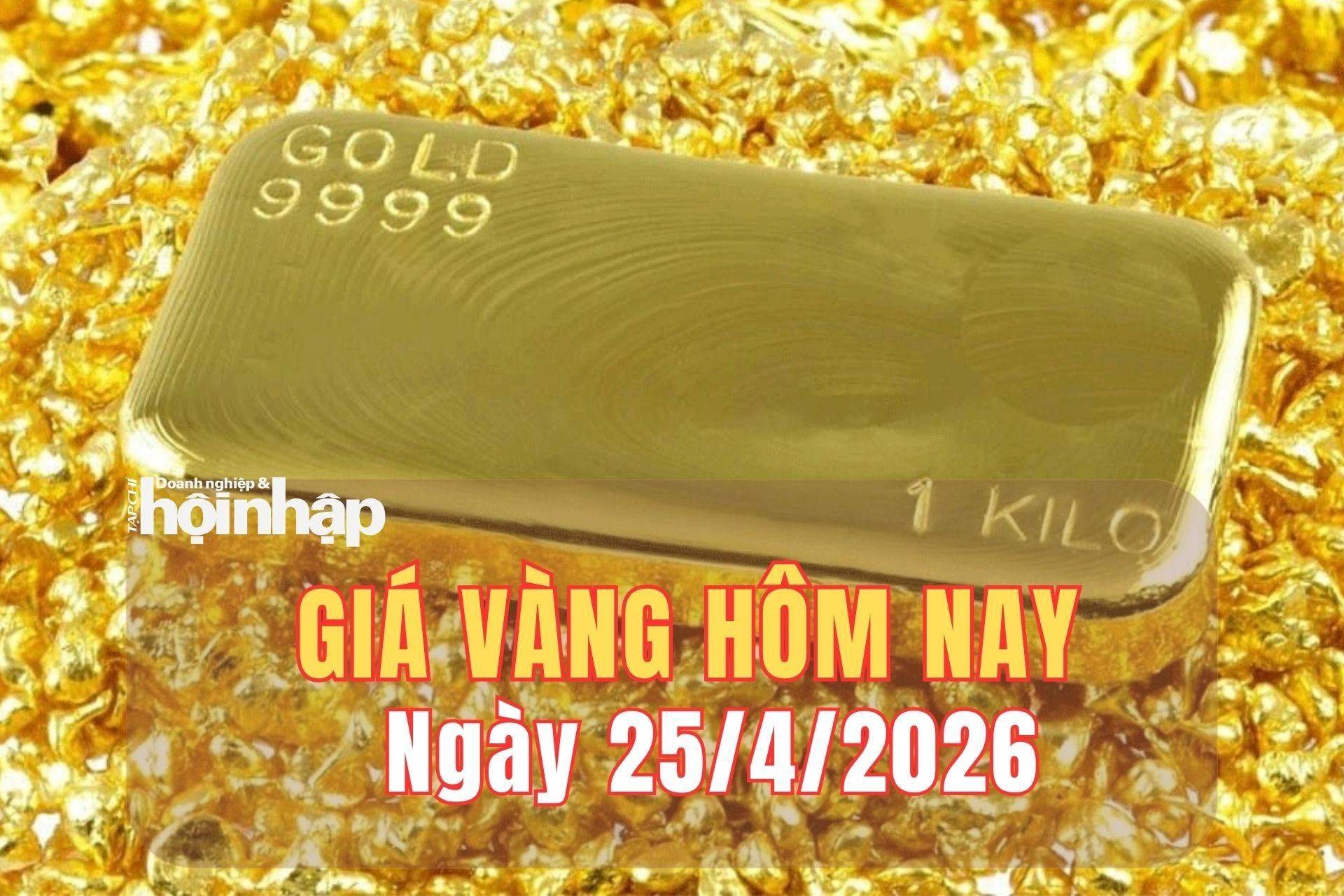 Giá vàng hôm nay 25/4: Giá vàng trong nước giảm sâu phiên thứ 5 liên tiếp