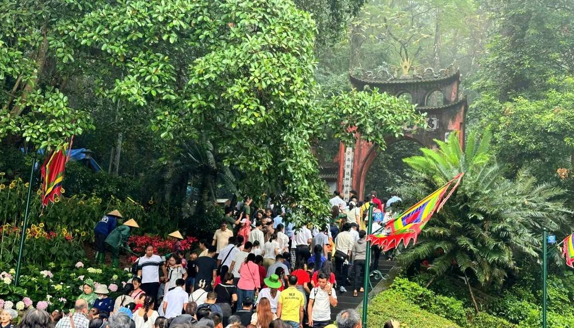 Phú Thọ đón 6,5 triệu lượt khách dịp Giỗ Tổ Hùng Vương 2026