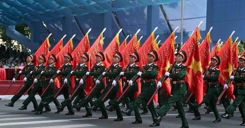 Lực lượng diễu binh, diễu hành quy mô lớn tại trung tâm TP. Hồ Chí Minh góp phần tái hiện khí thế hào hùng của ngày thống nhất, khơi dậy mạnh mẽ niềm tự hào dân tộc.