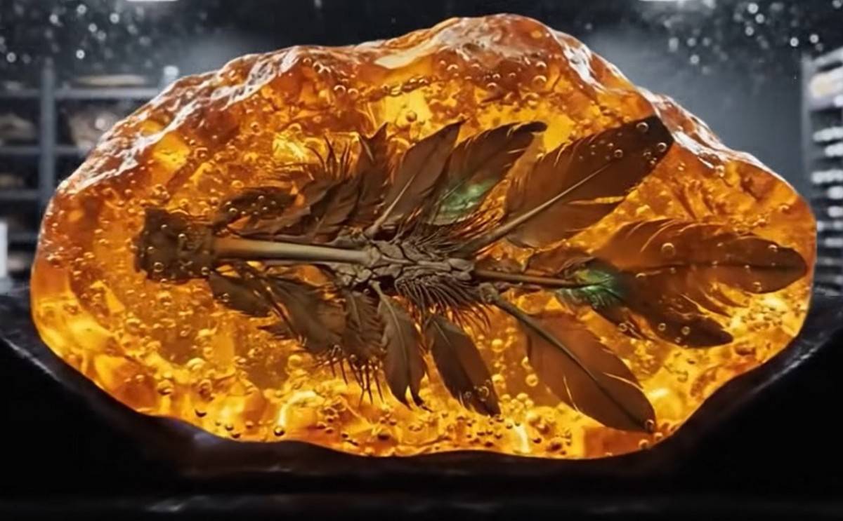 Hổ phách thường gặp dưới dạng khối nhựa cứng hoặc dạng nhũ đá với các khối to nhỏ không đều nhau, nhìn trong suốt với màu rất đẹp; một số trường hợp còn thấy rõ trong mảnh hổ phách chứa các động vật hóa thạch nguyên vẹn. 