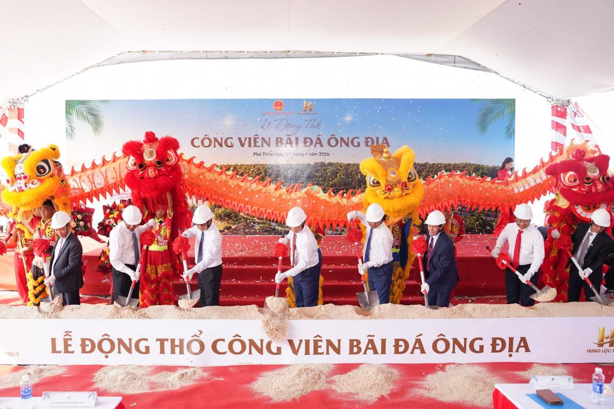 Động thổ dự án Công viên Bãi đá Ông Địa: Tăng tốc nâng cấp hạ tầng du lịch Phan Thiết