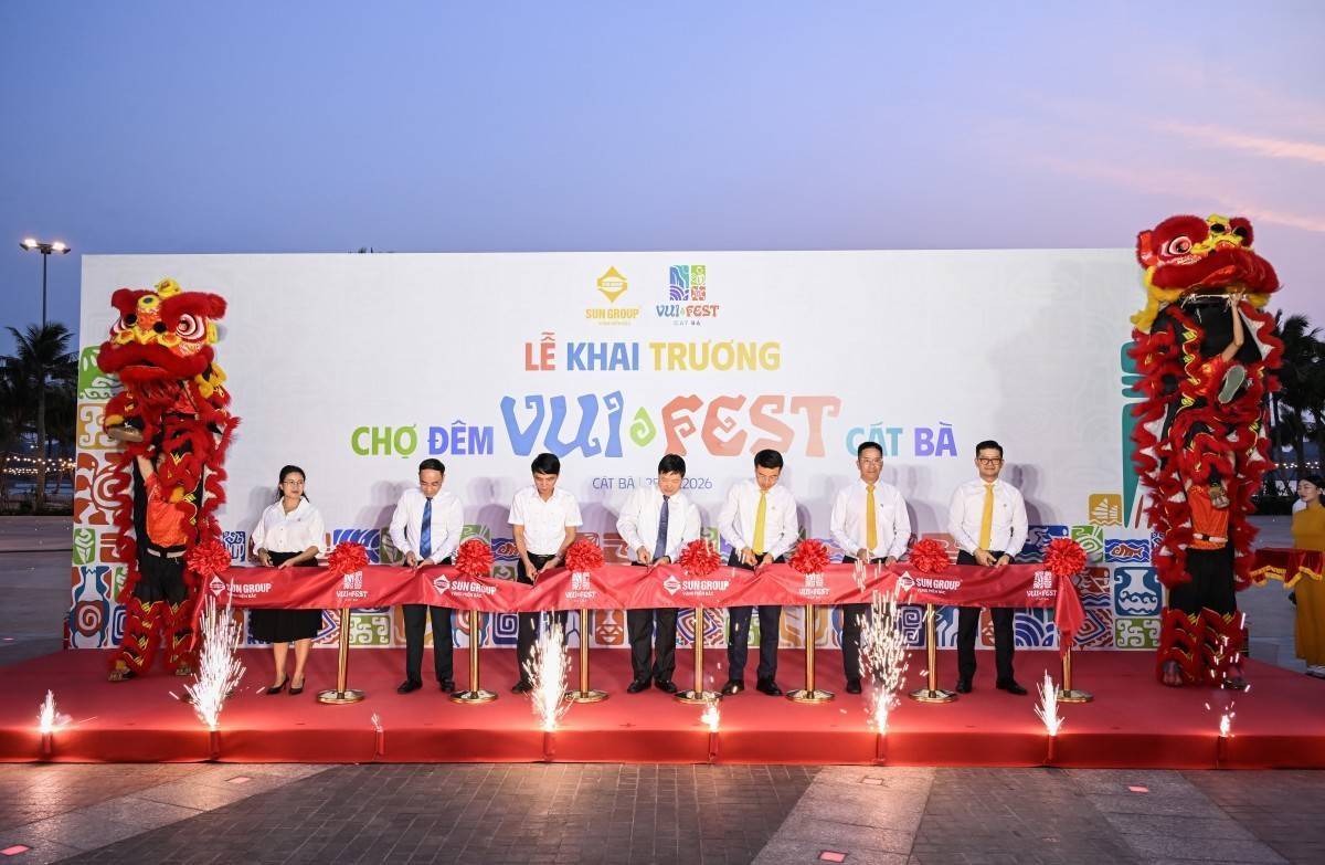 Cận cảnh lễ khai trương VUI-Fest Cát Bà: "Thành phố không ngủ" mới bên bờ vịnh