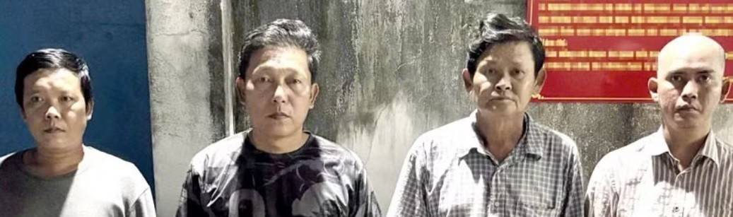 Các đối tượng từ trái qua phải: Nguyễn Bội Ngọc, Tống Hoàng Huy, La Văn Phép, La Minh Huyên.