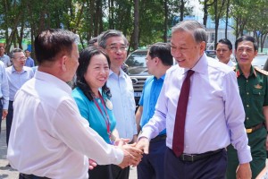 Tổng Bí thư, Chủ tịch nước Tô Lâm thăm, khảo sát khu nhà ở xã hội Becamex Định Hòa