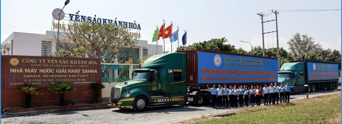 Sanna Khánh Hòa xuất khẩu thành công lô hàng nước giải khát đầu tiên sang Hoa Kỳ