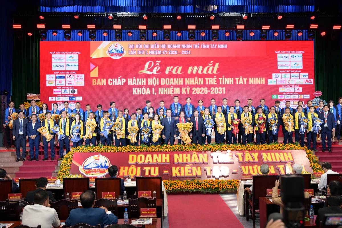 Ông Nguyễn Minh Tâm giữ chức Chủ tịch Hội Doanh nhân trẻ tỉnh Tây Ninh nhiệm kỳ 2026-2031