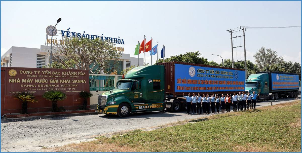 Sanna Khánh Hòa xuất khẩu thành công lô hàng nước giải khát đầu tiên sang Hoa Kỳ