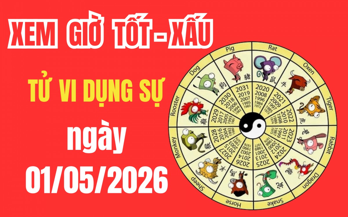 Tử vi hôm nay ngày 1/5/2026: Hướng xuất hành tài lộc, giờ tốt cần biết