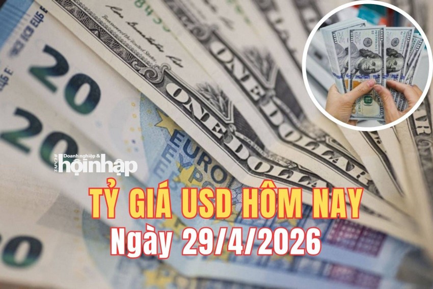 Tỷ giá USD hôm nay 29/4/2026: Đồng USD quốc tế bật tăng