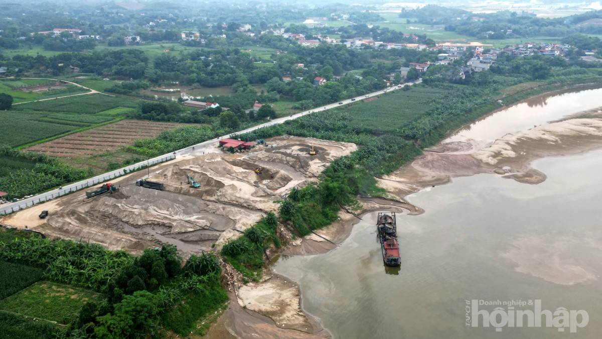 Phú Thọ siết chặt quản lý đê điều, cần làm rõ bãi cát Quyết Thắng ven sông