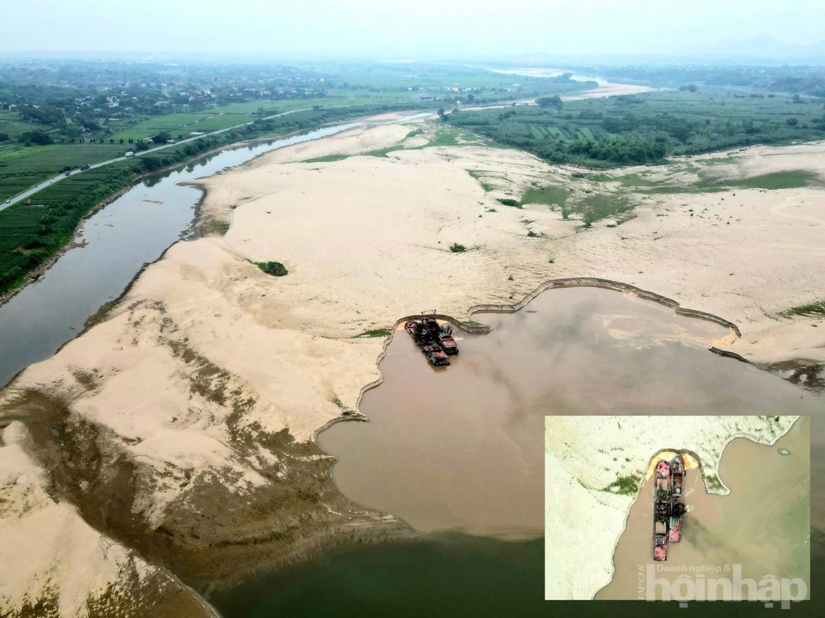 Phú Thọ siết chặt quản lý đê điều, cần làm rõ bãi cát Quyết Thắng ven sông