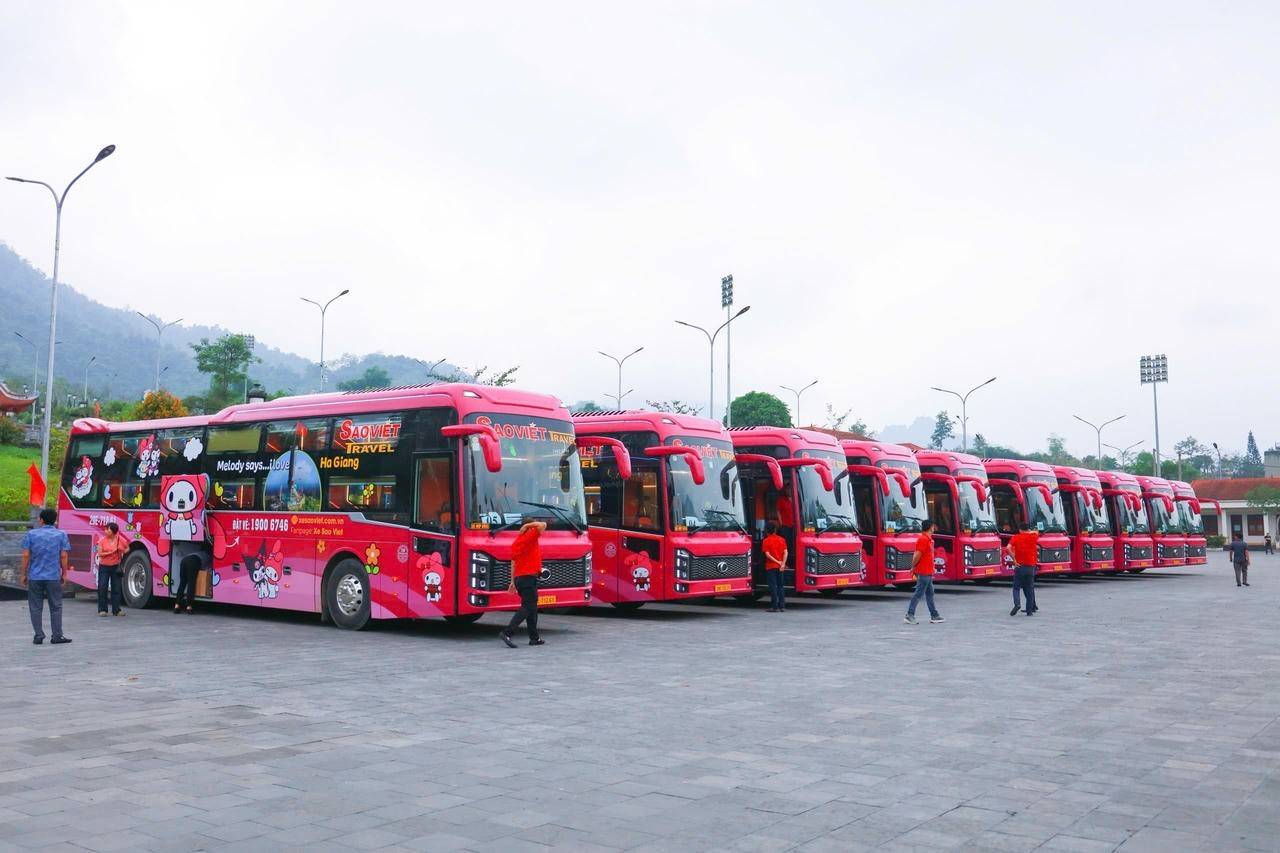 Sao Việt mở tuyến xe Hà Nội - Hà Giang, tăng lựa chọn đi lại chất lượng cao.