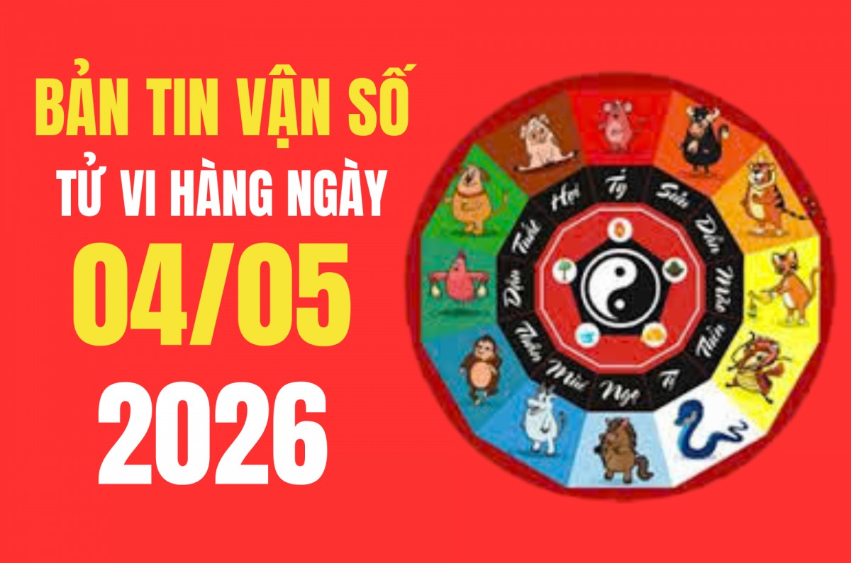 Tử vi - Vận số ngày 4/5/2026: Ngày Mậu Dần bình hòa, mở lối tài lộc và cơ hội mới cho nhiều tuổi