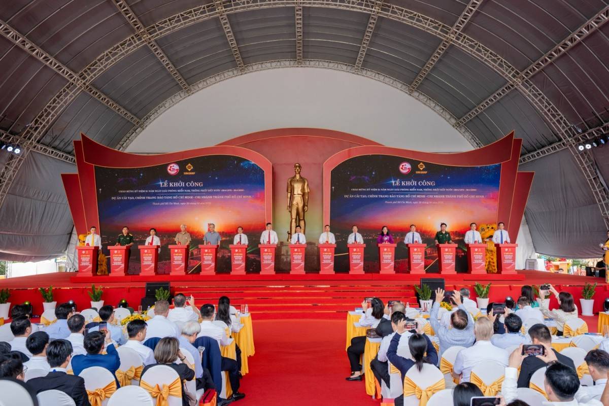 Lễ khởi công Dự án Cải tạo, chỉnh trang Bảo tàng Hồ Chí Minh – Chi nhánh TP. HCM diễn ra vào sáng 29/4/2026