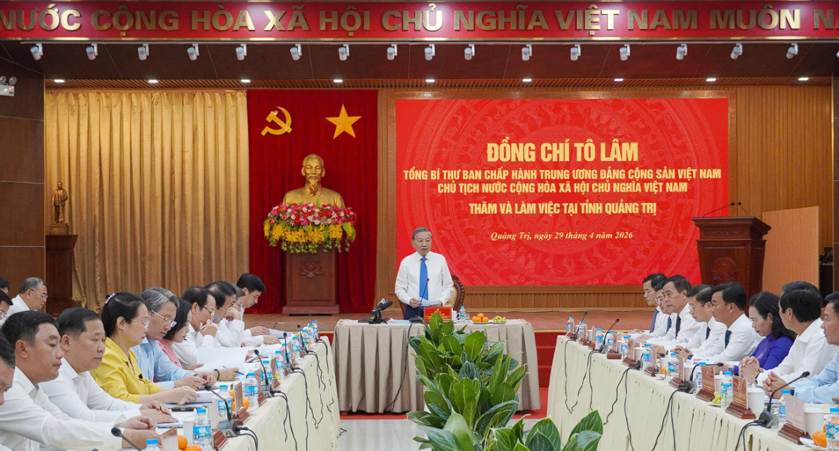 Tổng Bí thư, Chủ tịch nước Tô Lâm: Phát huy vai trò cửa ngõ Hành lang kinh tế Đông – Tây trong chiến lược phát triển Quảng Trị