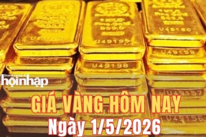 Giá vàng hôm nay 1/5/2026: Giá vàng trong nước đi ngang