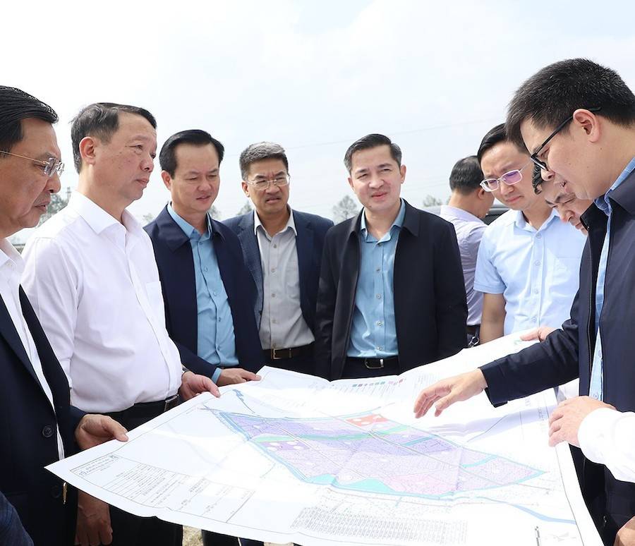 Chủ tịch UBND tỉnh Hà Tĩnh Phan Thiên Định đi kiểm tra các Dự án đầu tư trên địa bàn
