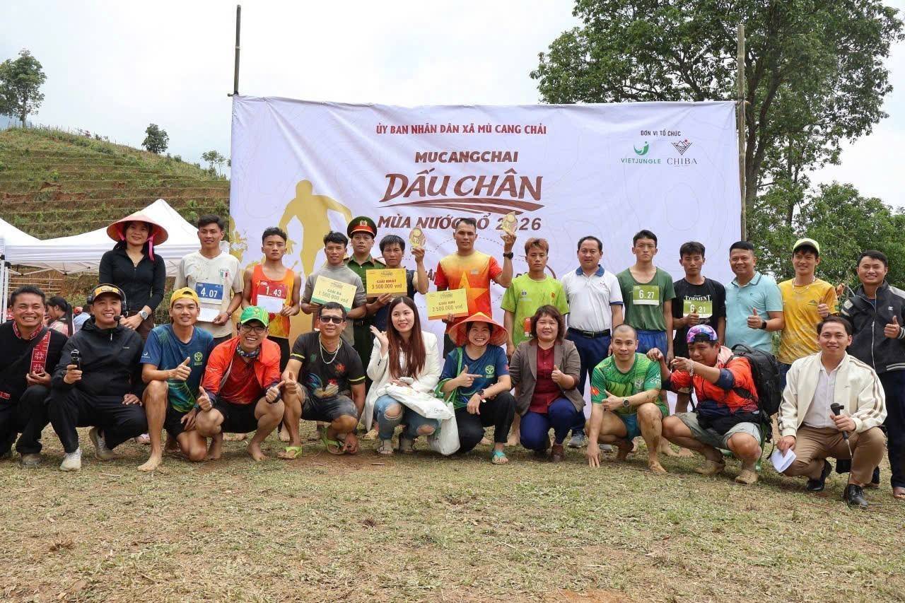 Khai mạc giải leo ruộng bậc thang Mù Cang Chải, hút khách mùa nước đổ 2026
