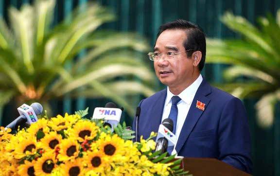 Chủ tịch UBND TP.HCM Nguyễn Văn Được đánh giá luật Đô thị đặc biệt sẽ là đòn bẩy tạo thêm dư địa cho thành phố  ẢNH: NHẬT THỊNH