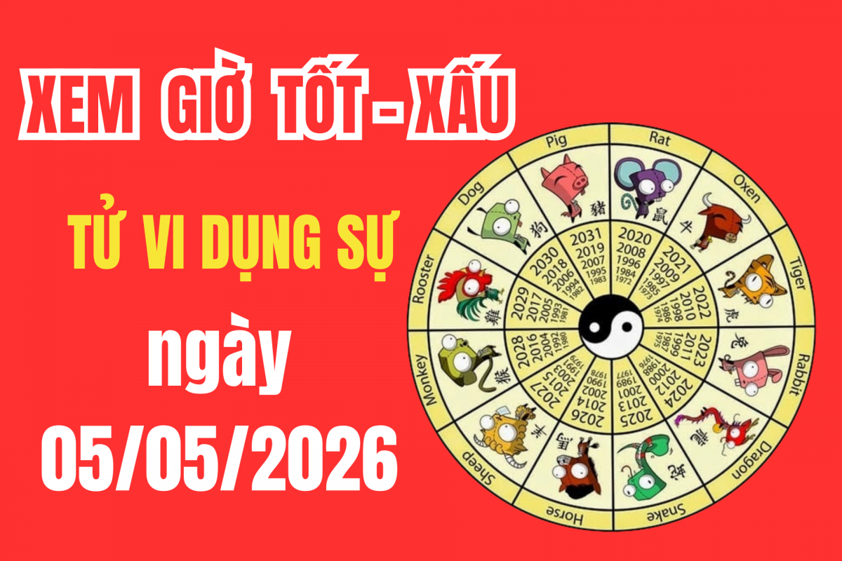 Tử vi hôm nay ngày 5/5/2026: GNhững khung giờ vàng giúp công việc thuận buồm xuôi gió 