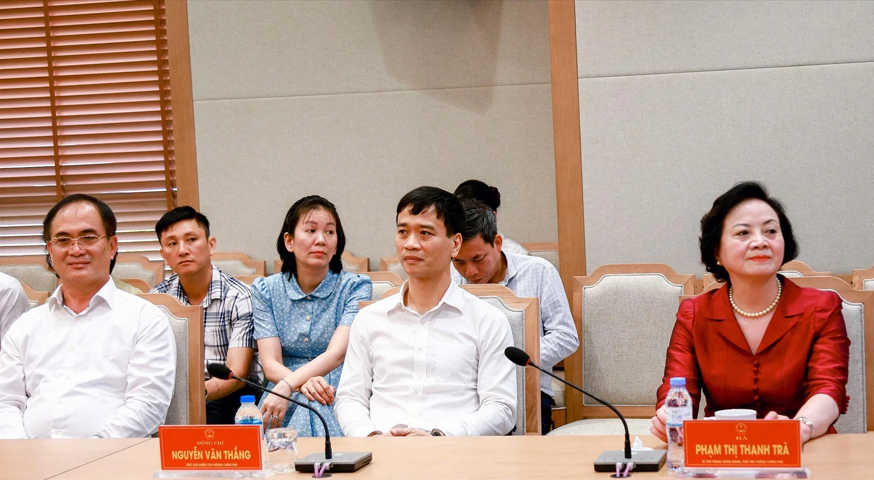 Phạm Thị Thanh Trà - Bí thư Trung ương Đảng, Phó Thủ tướng Chính phủ dự chương trình.